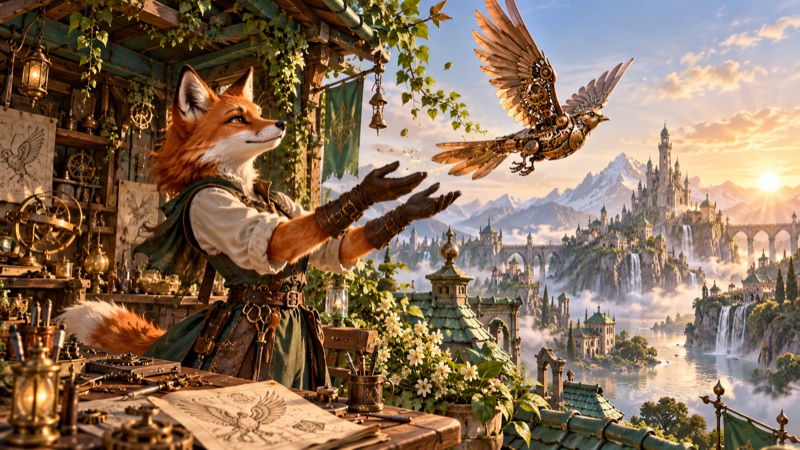 Clockwork Fox Atelier illustrated cover