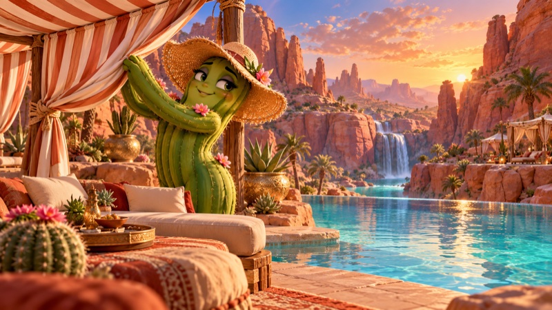 The Cactus Retreat illustrated cover