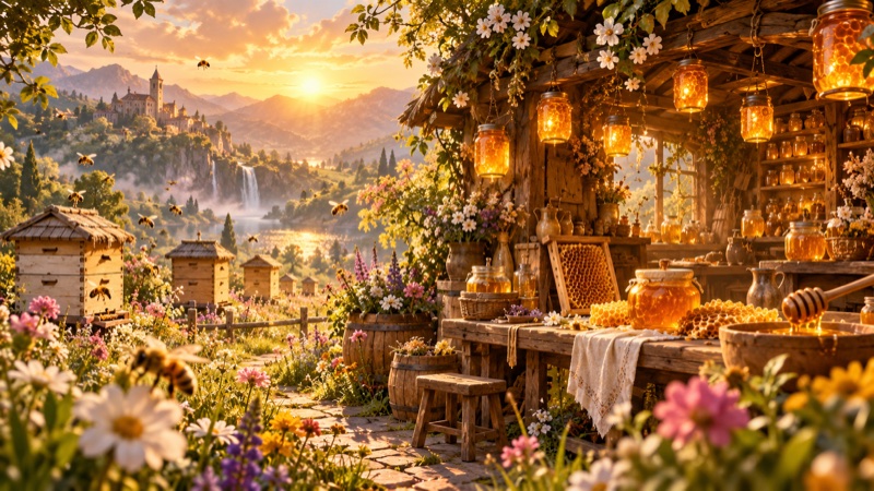 The Honey Lantern illustrated cover