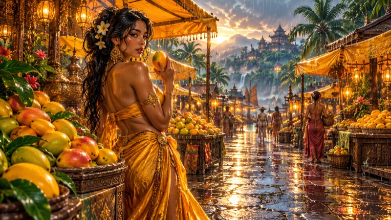 The Mango Monsoon illustrated cover