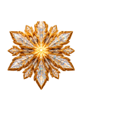 Golden snowflake