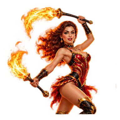 Fire acrobat