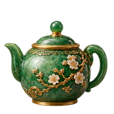 Jade teapot