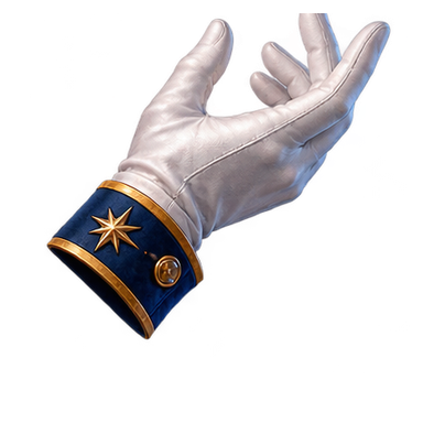 white curator glove